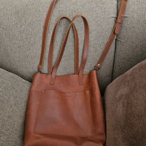Portland Leather Crossbody Tote